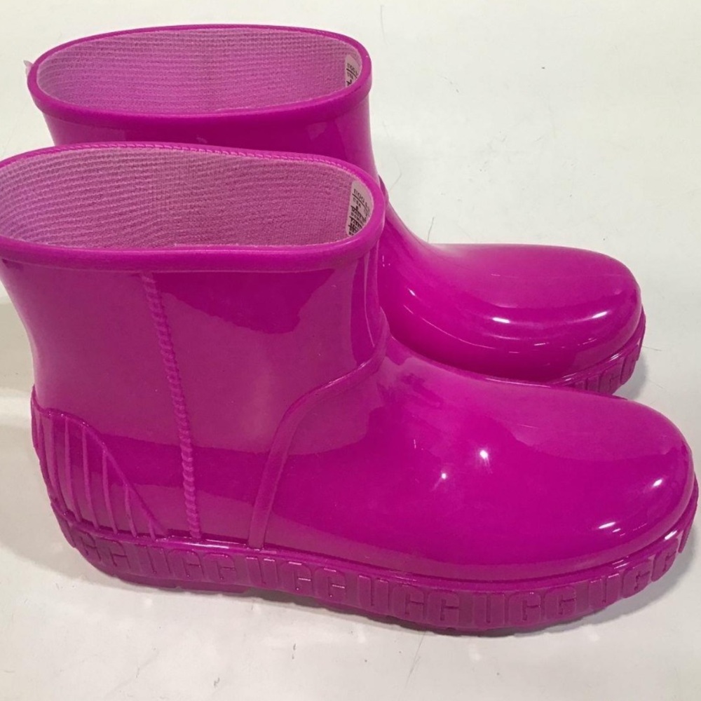 Women’s UGG Drizlita Waterproof Pink Rain Boots Size 8 - Picture 3 of 6